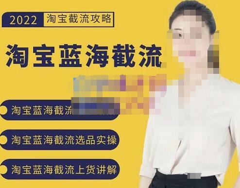 2022淘宝蓝海截流攻略，淘宝蓝海截流选品上货实操讲解网创吧-网创项目资源站-副业项目-创业项目-搞钱项目v创吧