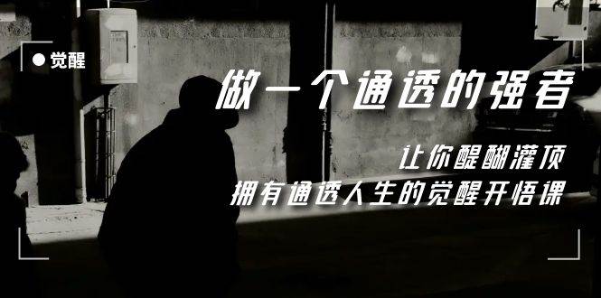 觉醒-做一个通透强者,让你醍醐灌顶,拥有通透人生,掌握强大的秘密v创吧-网创项目资源站-副业项目-创业项目-搞钱项目v创吧