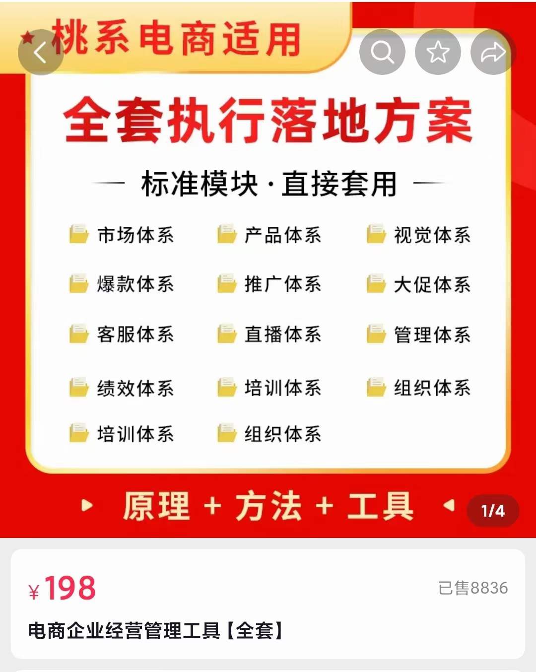 外面卖198·电商企业经营管理工具：全套执行落地方案 标准模块·直接套用网创吧-网创项目资源站-副业项目-创业项目-搞钱项目v创吧