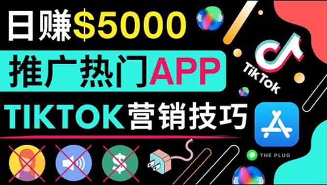 无需露脸，无需录音，无需投资，TIKTOK上传短视频，最高日入5000美元网创吧-网创项目资源站-副业项目-创业项目-搞钱项目v创吧