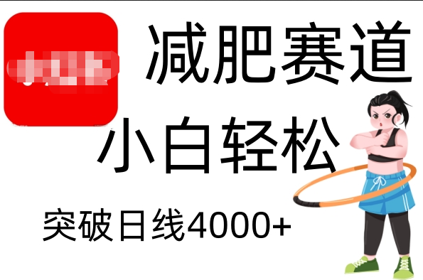 小红书减肥赛道，小白轻松日利润4000+v创吧-网创项目资源站-副业项目-创业项目-搞钱项目v创吧