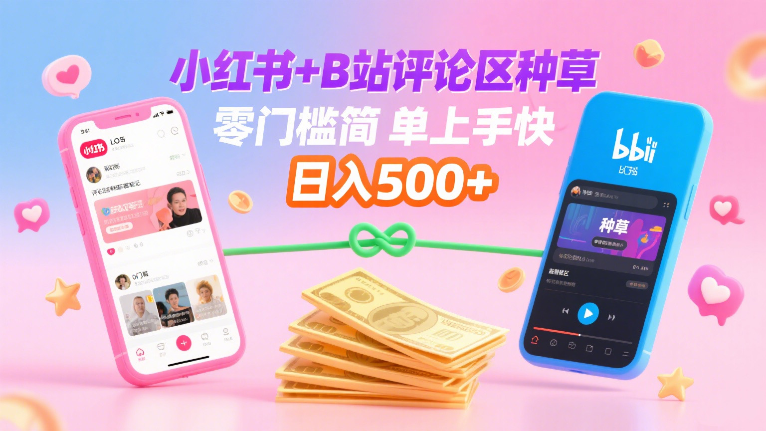 小红书+B站评论区种草，0门槛1分钟一单，只需复制粘贴，日入500+v创吧-网创项目资源站-副业项目-创业项目-搞钱项目v创吧