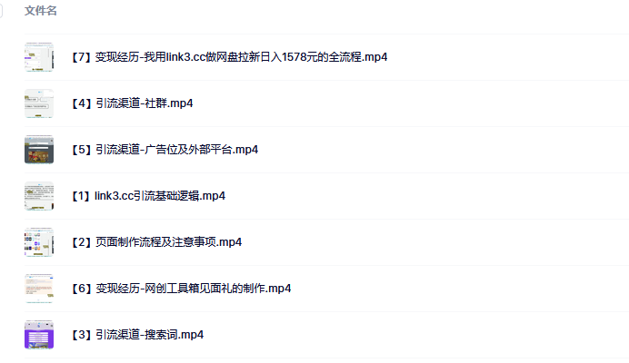 link3.cc聚合链接引流，日引流50＋精准粉v创吧-网创项目资源站-副业项目-创业项目-搞钱项目v创吧