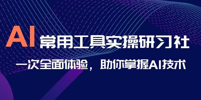 AI-常用工具实操研习社，一次全面体验，助你掌握AI技术v创吧-网创项目资源站-副业项目-创业项目-搞钱项目v创吧