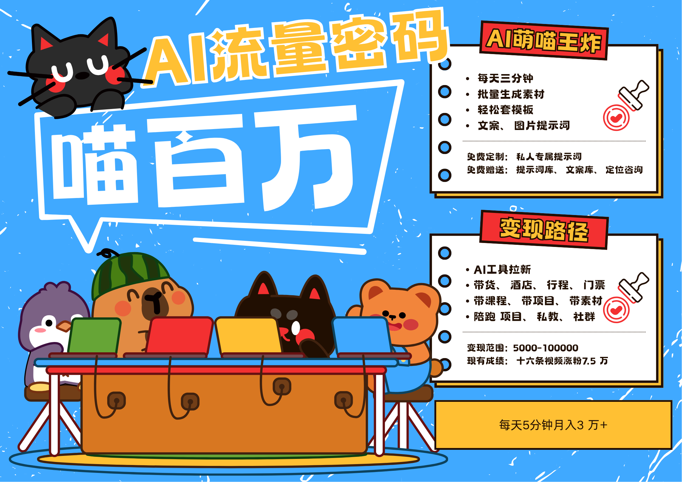 AI+宠物+旅行2025最火流量密码 轻松用AI宠物做文旅账号 可带货，带酒店，可以带行程，旅行社 小白三分钟学会 N种变现渠道 月入五位数  管道收益v创吧-网创项目资源站-副业项目-创业项目-搞钱项目v创吧