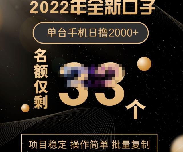 2022年全新口子，手机批量搬砖玩法，一部手机日撸2000+网创吧-网创项目资源站-副业项目-创业项目-搞钱项目v创吧