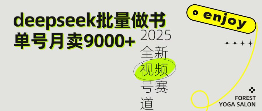 2025最新视频号项目 如何用Deepseek快速批量制作书单号 日入1000＋网创吧-网创项目资源站-副业项目-创业项目-搞钱项目v创吧