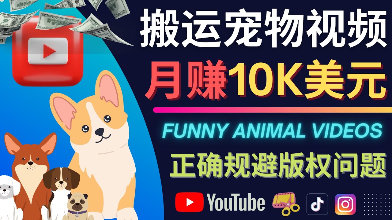 搬运TIKTOK视频到YouTube，并进行二次创作，月赚1万美元以上网创吧-网创项目资源站-副业项目-创业项目-搞钱项目v创吧