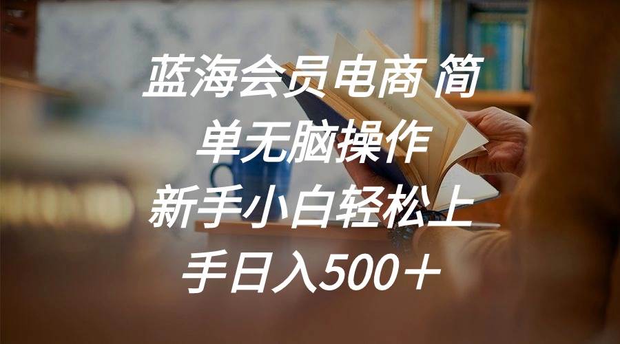 蓝海会员电商 简单无脑操作 新手小白轻松上手日入500＋网创吧-网创项目资源站-副业项目-创业项目-搞钱项目v创吧
