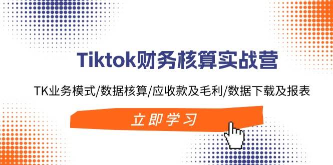 Tiktok财务核算实战营：TK业务模式/数据核算/应收款及毛利/数据下载及报表v创吧-网创项目资源站-副业项目-创业项目-搞钱项目v创吧