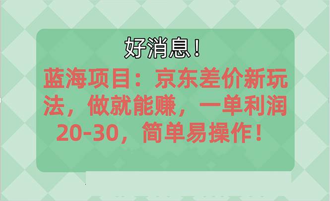 越早知道越能赚到钱的蓝海项目：京东大平台操作，一单利润20-30，简单…v创吧-网创项目资源站-副业项目-创业项目-搞钱项目v创吧